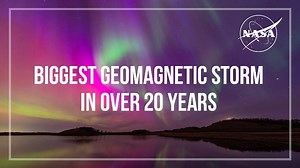 One year ago today, the Sun unleashed a torrent of eruptions that caused the biggest geomagnetic storm in over two decades. Auroras filled the skies as far south as Mexico! 🤩 But the storm’s impacts reached even farther and wider than you might think. Here’s some of what NASA has learned in the year since: go.nasa.gov/4khzkrb | NASA Space Alerts