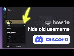 How to Hide Old Discord Username | Discord Tutorial | Username with Discriminator