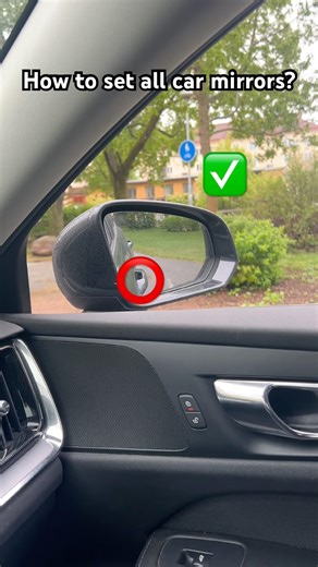 car mirror adjustment | car driving training!