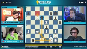 13K views · 136 reactions | Magnus Carlsen wins his FIRST game against Hikaru Nakamura in 2022!  | Chess.com | Facebook