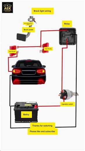 Brake lights wiring diagram