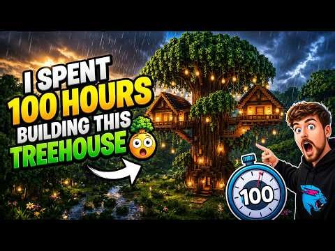 I Spent 100 Hours Building This Treehouse 😳🌳