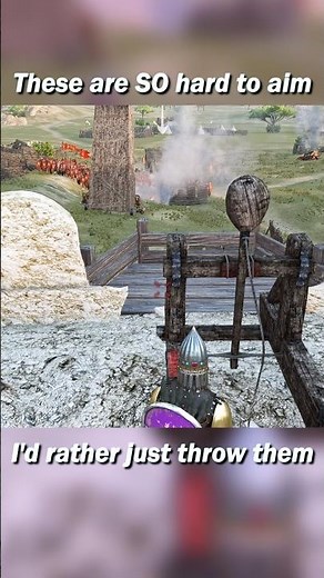Someone teach me how to aim these catapults 😭 #bannerlord #mods