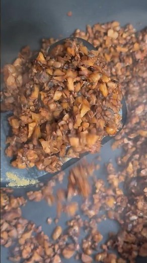 Mushrooms & walnuts become vegan mince!