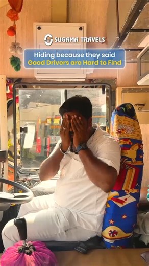 Hard to find good drivers? Not when you ride with Sugama. We don’t search. We select. 💪✨ Contact us at : 080-22377777 Book now: www.sugamatourists.com (Sugama, Bus tourism, Tours and travels, Comfort, journey, destination, trusted, comfortable journey, comfort, travel partner, upgrade, premium, routes, mahashivaratri, Divine journey, safe travels) | Sugama Tourists