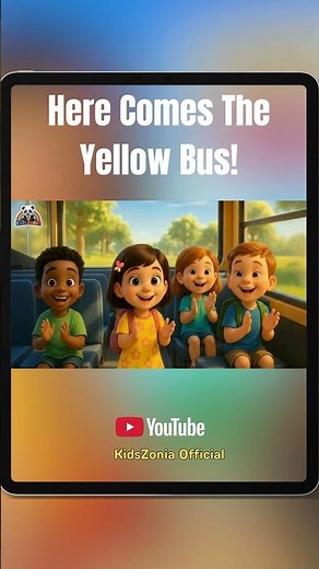Here Comes the Yellow Bus | Morning Routine & School Safety Song for Kids | KidsZonia Official