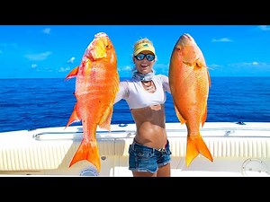 Florida Keys WRECK FISHING for Giant Deep Sea SNAPPER! Catch Clean Cook! (Florida Keys Fishing)