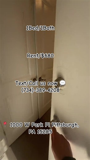 🏡 1 BEDROOM • 1 BATHROOM APARTMENT FOR RENT! 🏡 ✨ Looking for your next home in Pittsburgh, PA? Check out this 1-bedroom, 1-bathroom apartment! 🏠🐾 📍 Pittsburgh, Pennsylvania 📩 Message today for more information! #Pittsburgh#apartmenthunting #AffordableHousing #PetFriendly #rental