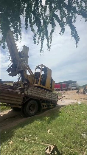 Unloading Mini Piling Machinery #shorts #diy #machine #video #viral