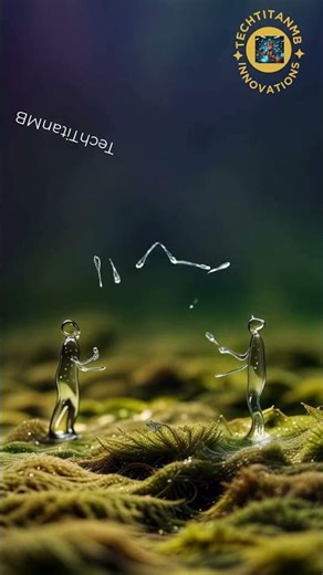 Water Bubbles Come ALIVE in AI Magic | Most Satisfying Animation Ever #Shorts