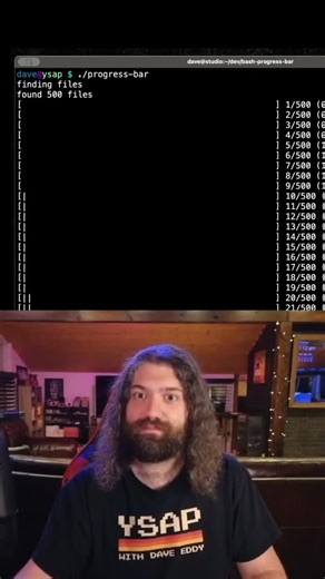 Dave Eddy on Instagram: "Animating my CLI progress bar - you suck at programming #programming #devops #bash #linux #unix #software #terminal #shellscripting #tech #stem"