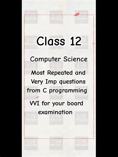 Class 12 Computer Science C Programming Most Repeated Questions For your NEB Board Exam 2083 #nebboardexam #class12neb #computerscience #class12students