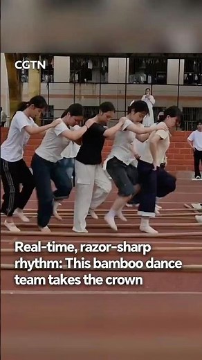 Real-time, razor-sharp rhythm: This bamboo dance team takes the crown #coolchina
