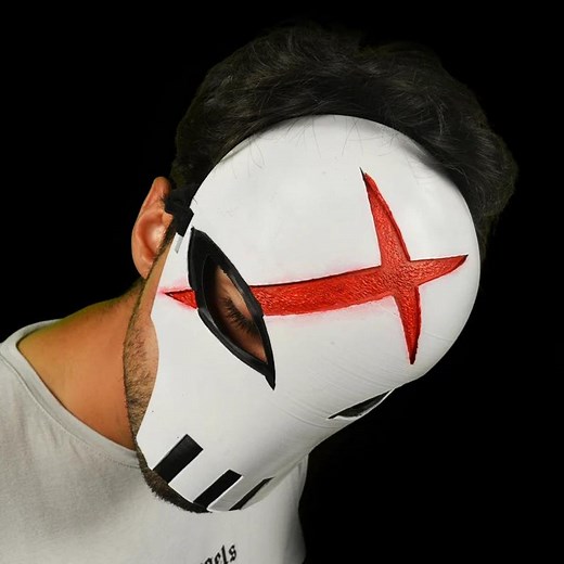 Red X Superhero Mask: Full Face Costume, Adjustable Fit - Etsy