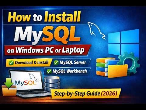 How to Install MySQL on Windows PC or Laptop | Step-by-Step MySQL Installation Guide (2026)