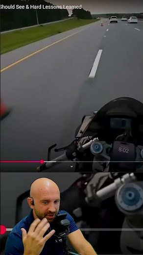 Real Rider Close Call You Can Learn From #motorcycle #motorcyclecrash #shorts