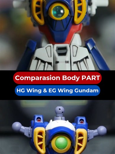 Comparasion HG & EG Wing Gundam (ウイングガンダム) Body Part stop motion build #ガンダム #gundam #gunpla #winggundam #stopmotion