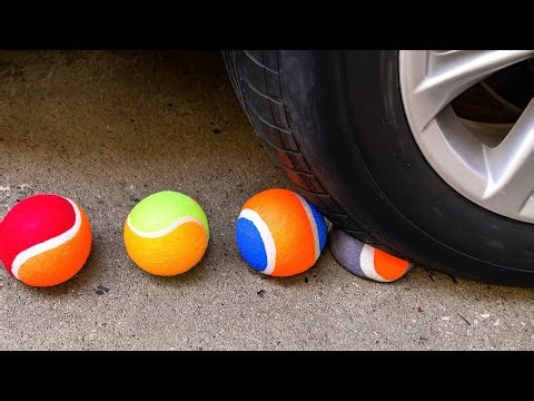 Most Satisfying Car Tire Crush Ever! | Soft & Crunchy Things