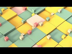 [10 HOURS] Minimal Cubes Loop | Abstract Animated Video | Video Only | Background Video