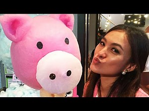 Cotton Candy Art: Hello Kitty, Penguin, Pig, Lover's Heart