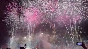 UK: 2025 New Year Fireworks In London