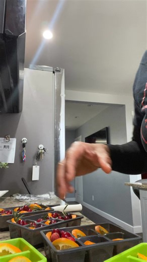 I LOVE THIS TIME OF THE OF YEAR 🎄Getting ready for our Family Holiday Party tomorrow, making fruit & juice filled ice cubes 🧊 for mimosas tomorrow ❤️ | Cathy's Kitchen Restaurant & Diner