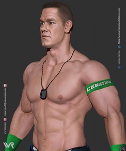 jhon cena 3D Render, Digital Art by waman ramola