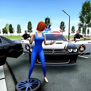 🔥 “Girl Steals Mercedes Wheel… Police SWARM In Seconds!” 🔥in Car Simulator 2 #carsimulator2 #shorts