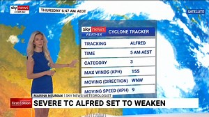 15K views · 64 reactions | Sky News Weather Meteorologist Marina Neuman has examined how Tropical Cyclone Alfred is currently tracking as it travels off the Queensland coast. Watch the full episode at SkyNews.com.au/Stream | Sky News Australia | Facebook