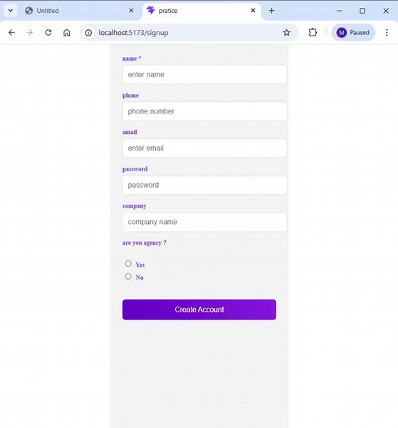 i completed login form task using react js ,the task was given by the educase  company for first step of assigment for job  futures i developed on this project  .   i design pixel-perfect  . mobile… | raja Vaddempudi