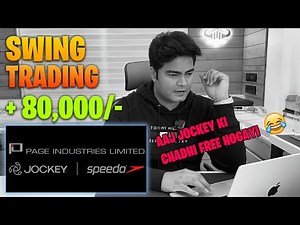 +80000 Swing Trading with 200 EMA in stock market ( PAGEIND Setup explained )