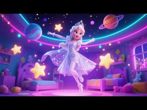 Floating and Shining 🚀🪩 | Space Disco Song for Kids | Fun Cosmic Dance & Sing-Along!