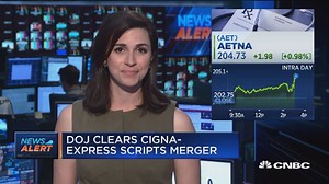 Justice Department clears Cigna-Express Scripts merger