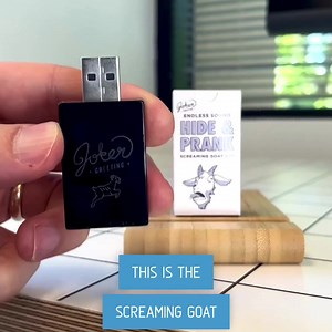 652K views · 2.3K reactions | Goat screams sporadically as long as it's plugged into a powered USB. | Joker Greeting | Facebook
