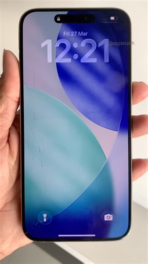 iPhone 15 pro max broken screen glass repair #shoshop#short