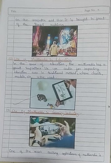 Multimedia, Elements of Multimedia, Uses of Multimedia