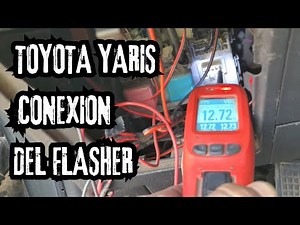 How to check the Toyota Yaris flasher, how the turn signals work, flasher schematic