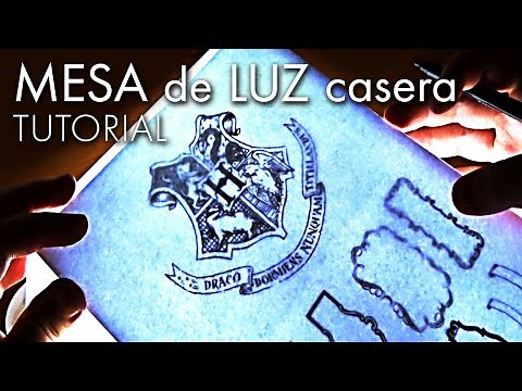 Cómo hacer MESA DE LUZ casera ✅ FÁCIL, rápida y barata. Pantalla para calcar, dibujar y diseñar