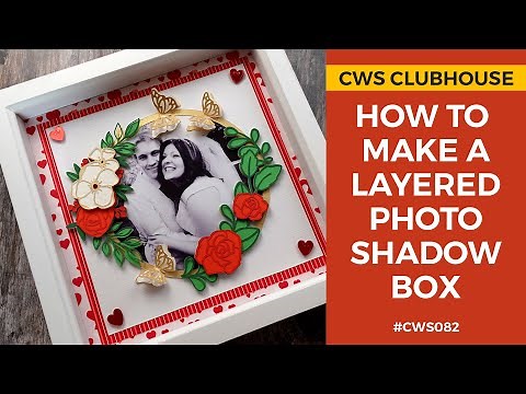 How to Make a Wedding Photo Shadow Box with a Cricut