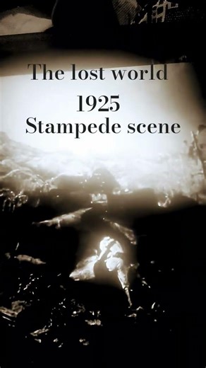 the lost world 1925 stampede scene