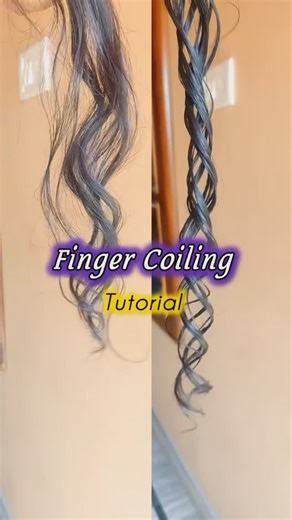 Sanjana | Curly Hair • Skin • Beauty | Finger coiling tutorial🙈 Finger coils are a hair styling technique that involves wrapping sections of hair around your fingers to create... | Instagram