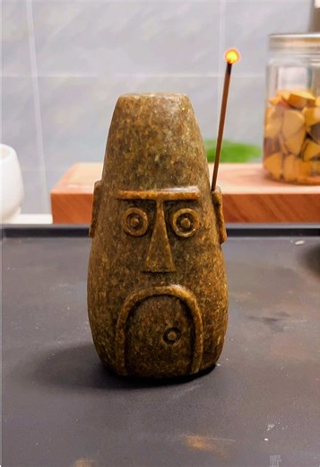 Squidward's Pebble House: Unique Stone Art Creation