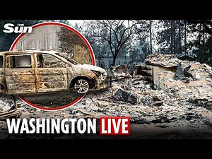 LIVE: Firefighters battle wildfires as thousands flee Spokane neighbourhoods in Washington state