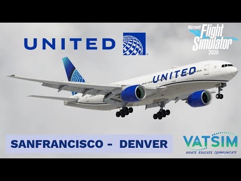 MSFS2020 LIVE | San Francisco to Denver Flight | Boeing 777-300ER United Airlines | Realistic