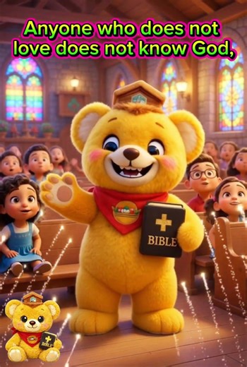 God Is Love ❤️ | 1 John 4:8 Memory Verse for Kids | ArkiBear TV