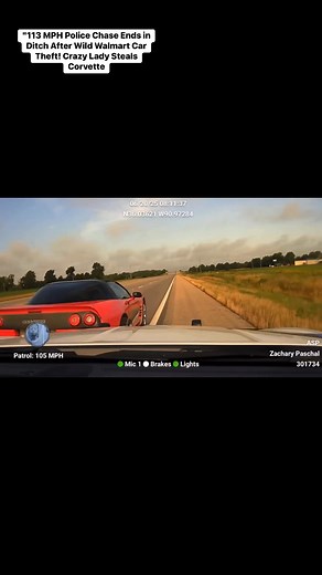 278K views · 1.9K reactions | "113 MPH Police Chase Ends in Ditch After Wild Walmart Car Theft! Crazy Lady Steals Corvette | LRHN | Facebook