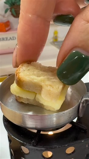 Mini Bakes on Instagram: "Cheese Toastie! It’s very snowy here in Amsterdam and after a lot of running around this past week I’m having a cosy working day in including a cheese toastie which is quite Dutch ja?! In the process of getting things set up here so here’s a cheese toastie I made in the mini bakes kitchen before I left! #littlethings #cheesetoastie #minicooking"