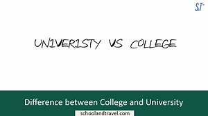 Difference between College and University (FAQs)