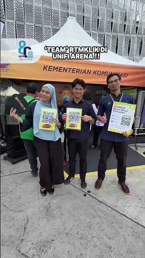 Team' RTMKLIK ada di Unifi Arena, Bukit Jalil sempena Karnival Hari Pekerja 2026.