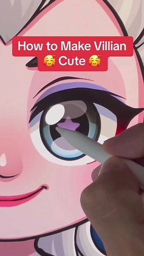 How to Draw Ursula from The Little Mermaid and make her Cute. Digital Art Drawing Chibi Girl with Procreate. #digitalart #thelittlemermaid #drawing #fyppoppppppppppppppppppppppp